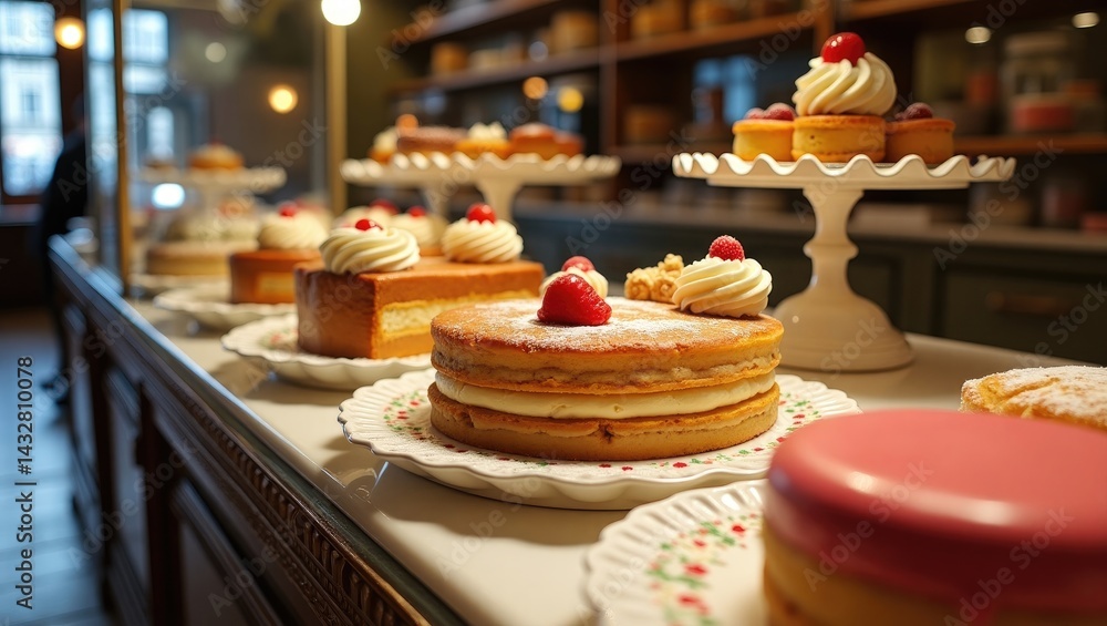 Fototapeta premium cake with cream