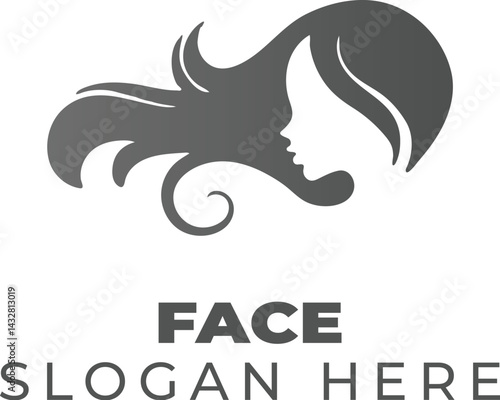 Mystique in Medium Gray: The Woman with Flowing Hair