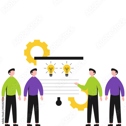 Business Brainstorming Illustration