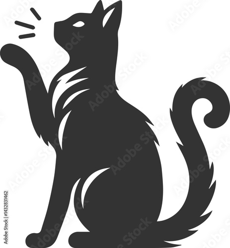 Silhouette of a cat