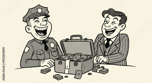 Police Sharing Corrupt Money