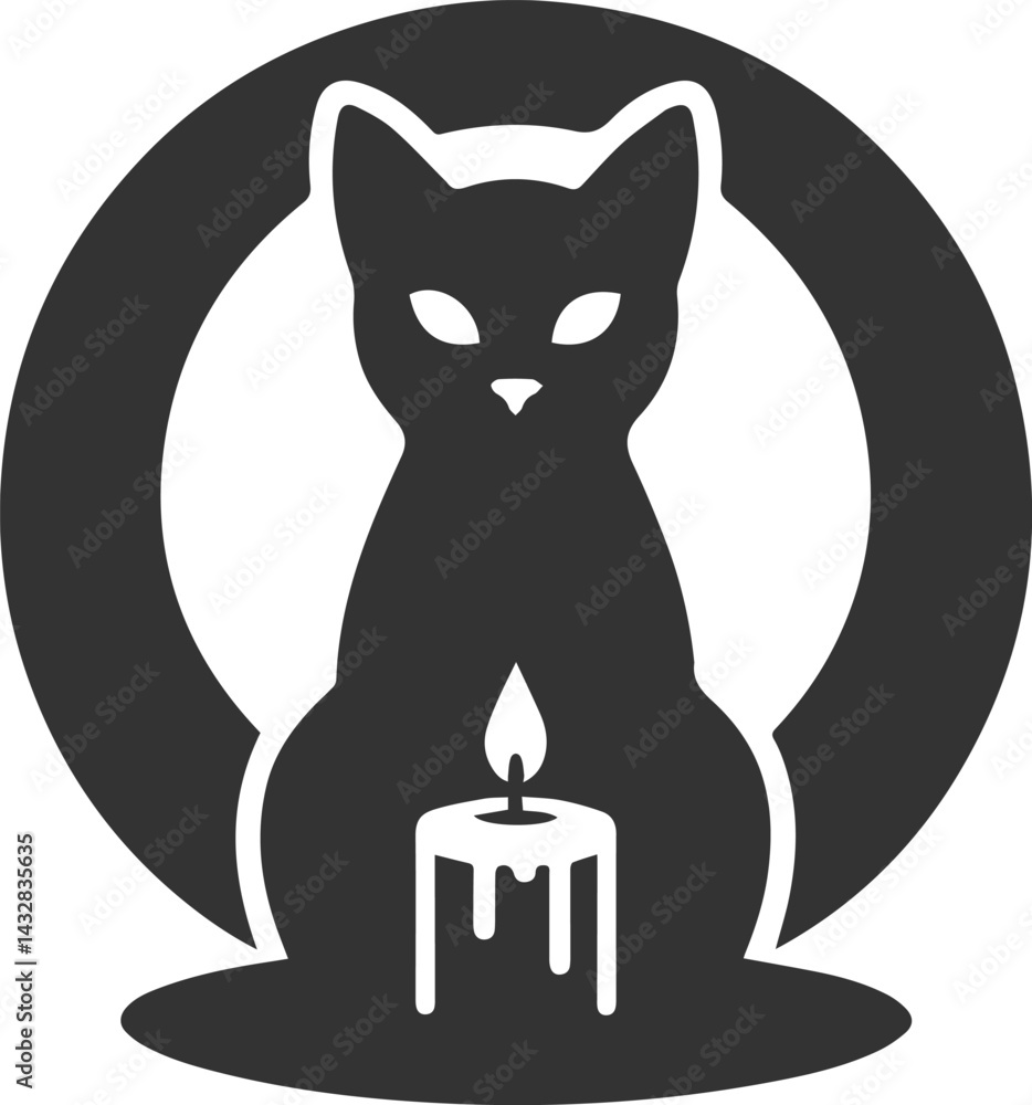 Fototapeta premium Silhouette of a cat