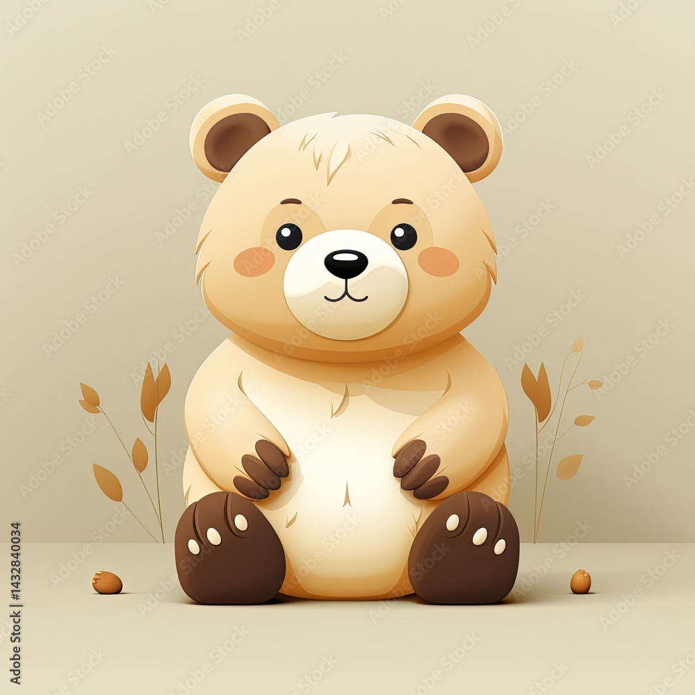 Obraz premium teddy bear with heart