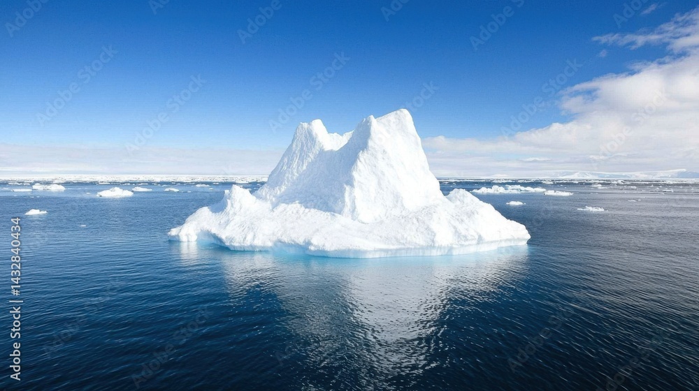 Majestic Iceberg in Arctic Ocean Majestic Iceberg in Arctic Ocean