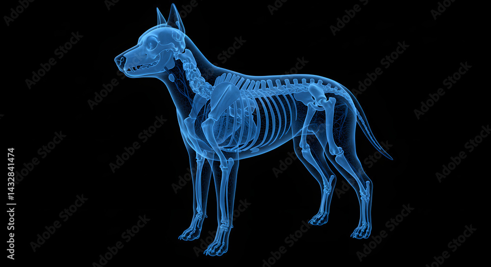 Fototapeta premium X-ray of a dog
