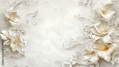 Elegant Floral Wall Mural Design (2)