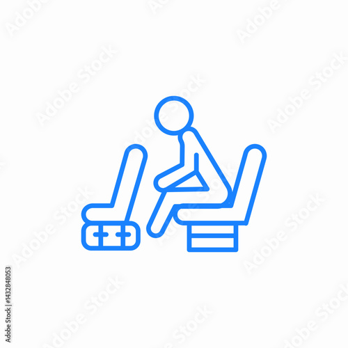 airport waiting icon sign vector