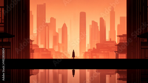 Shanghai Architecture Illustration Poster