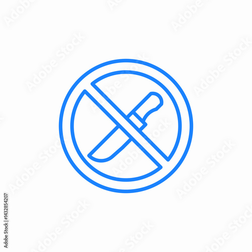 prohibited item icon sign vector