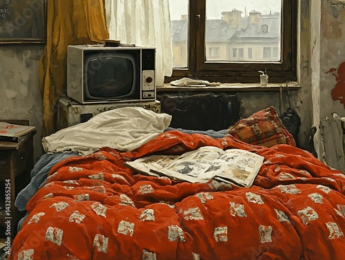 Room, Bed, City View, Interior