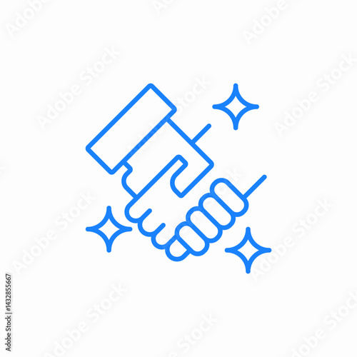 successful deal icon sign vector