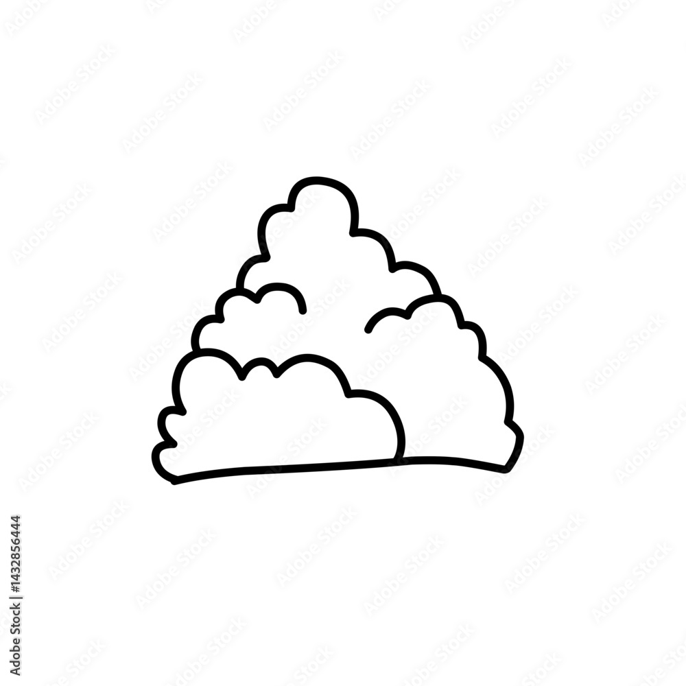 hand drawn bush illustration hand drawn bush illustration