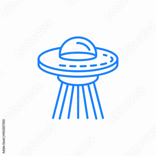 ufo alien icon sign vector