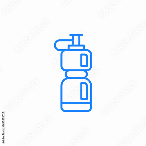 water bottle icon sign vector