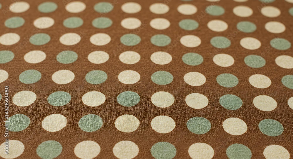 Polka Dot Pattern Brown and Light Green Polka Dot Pattern Brown and Light Green