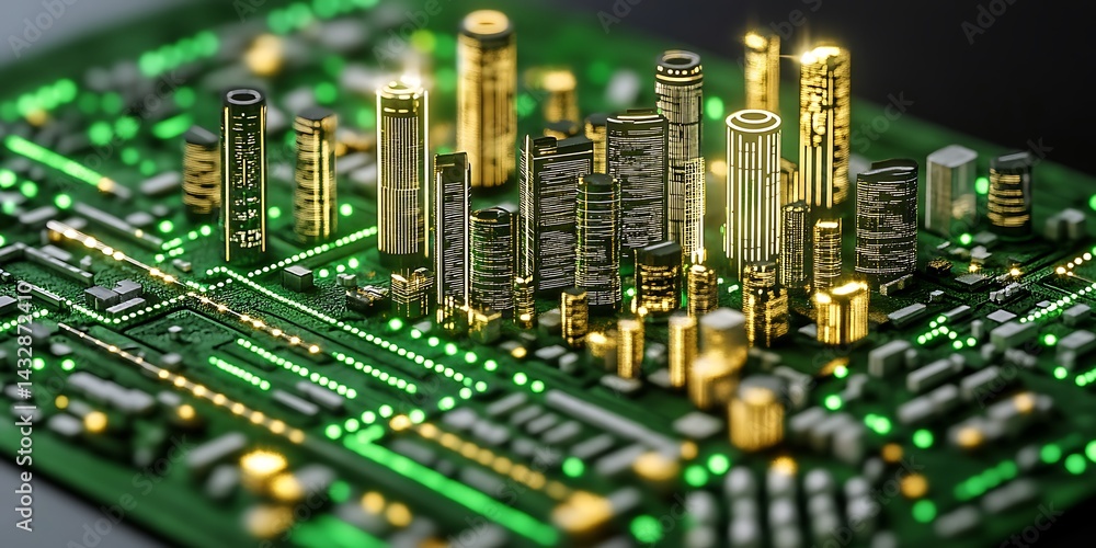 City on Circuit Board