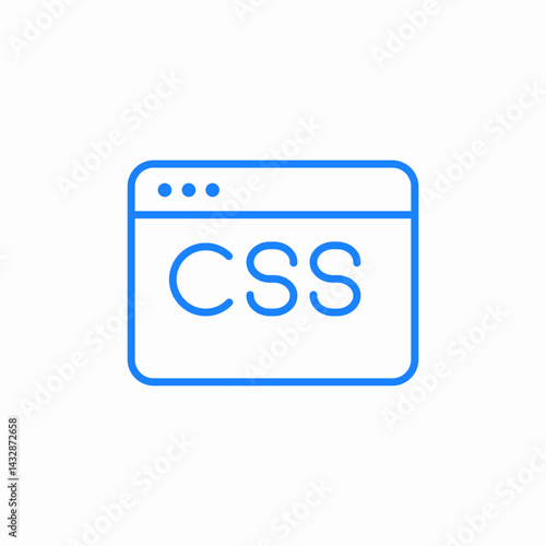css code icon sign vector