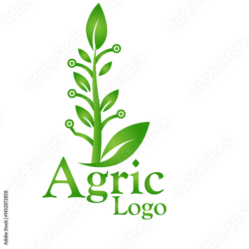 Logo for agriculture business, Agric Company logo, Agric and Tech Logo, as Where Technology Meets the Field, This is the Unique concept logo for the companies who help the agriculture and framers. 