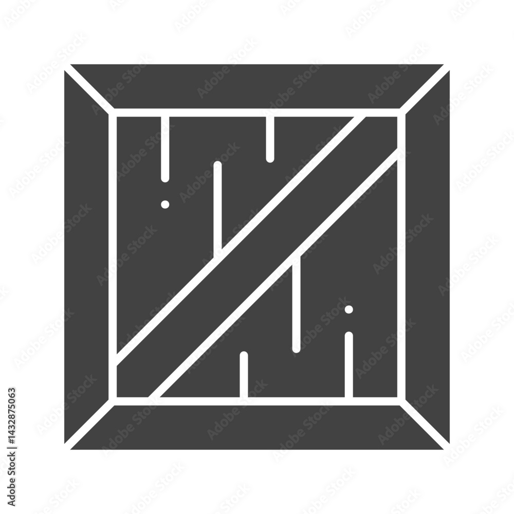 Crate icon vector image. Suitable for mobile apps, web apps and print media. Crate icon vector image. Suitable for mobile apps, web apps and print media.