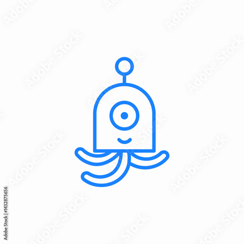flying saucer icon sign vector