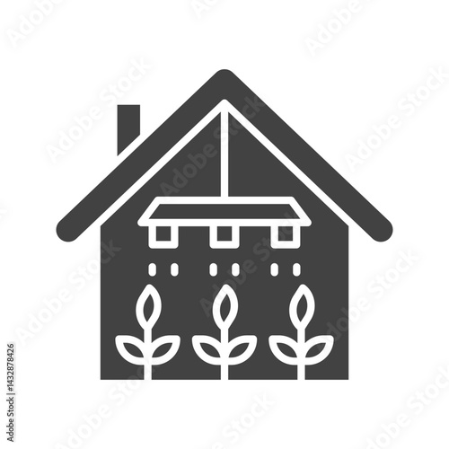 Irrigation System icon vector image. Suitable for mobile apps, web apps and print media.
