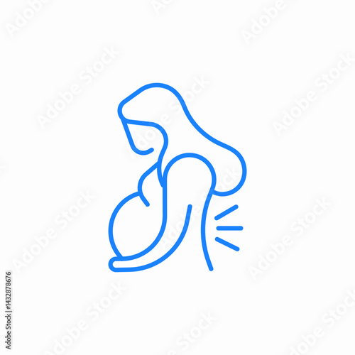 pregnant woman icon sign vector