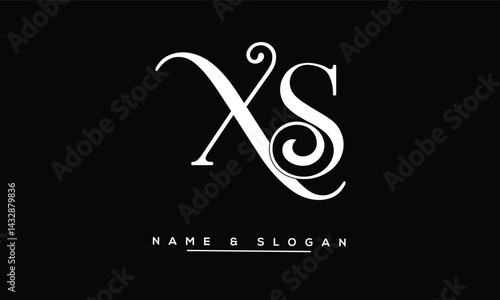 Obraz na płótnie SX, XS Abstract Letters Logo Monogram w salonie