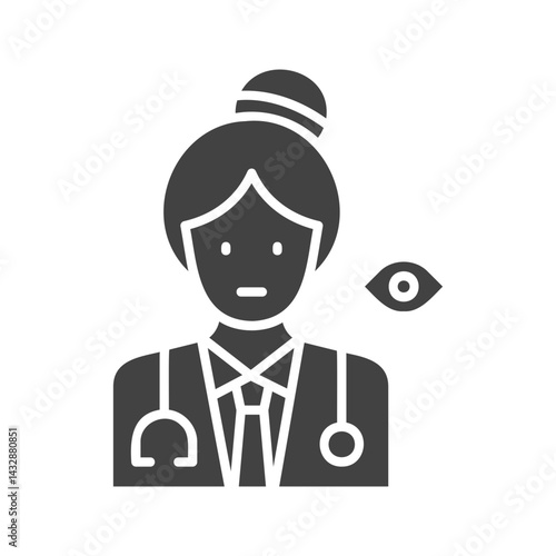Oculist icon vector image. Suitable for mobile apps, web apps and print media.