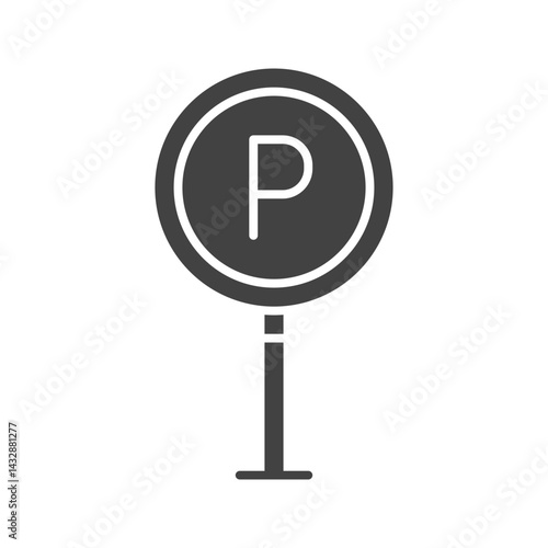 Parking icon vector image. Suitable for mobile apps, web apps and print media.