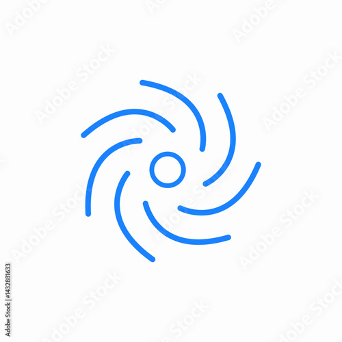 spiral galaxy icon sign vector