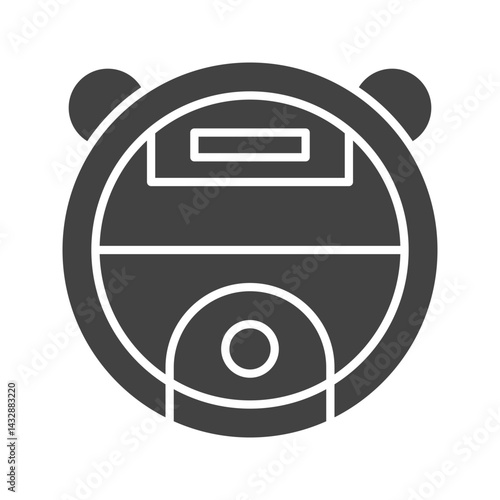Robot Vaccum icon vector image. Suitable for mobile apps, web apps and print media.
