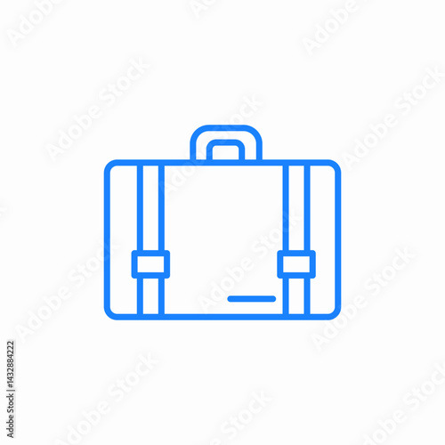 travel suitcase icon sign vector