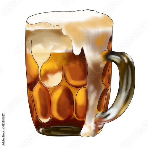 International Beer Day Gathering Featuring Cold Lager Pints with Cheers Among Friends at Local Bar