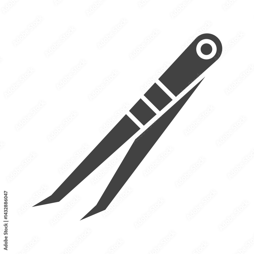 Tweezers icon vector image. Suitable for mobile apps, web apps and print media. Tweezers icon vector image. Suitable for mobile apps, web apps and print media.