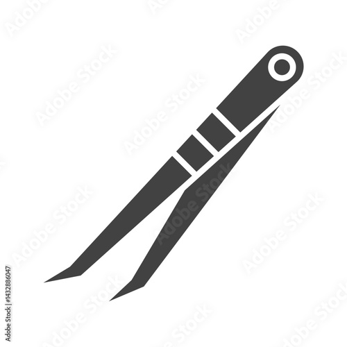 Tweezers icon vector image. Suitable for mobile apps, web apps and print media.
