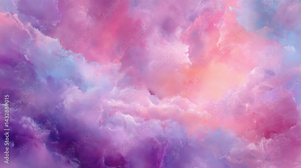 Fototapeta premium Soft, dreamy cloudscape of pastel hues