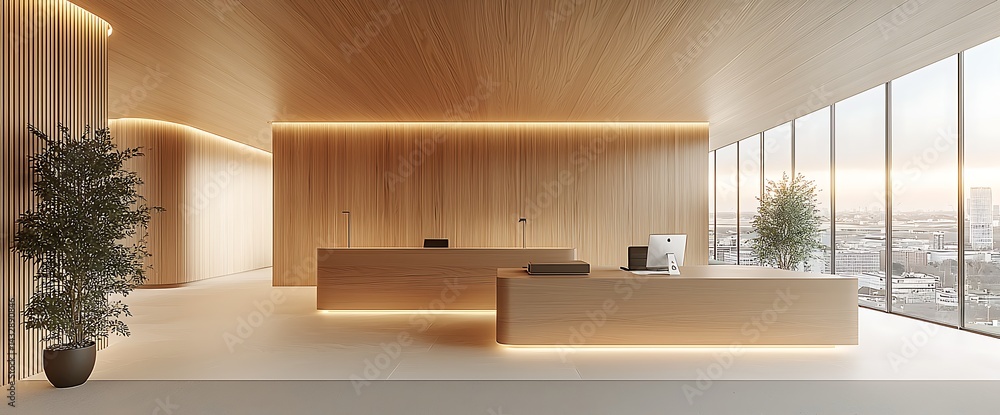Modern Light-Filled Reception Area Modern Light-Filled Reception Area