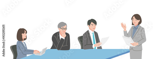 会議をするビジネスマン