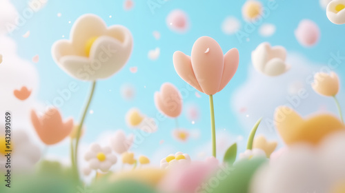 spring flowers background
