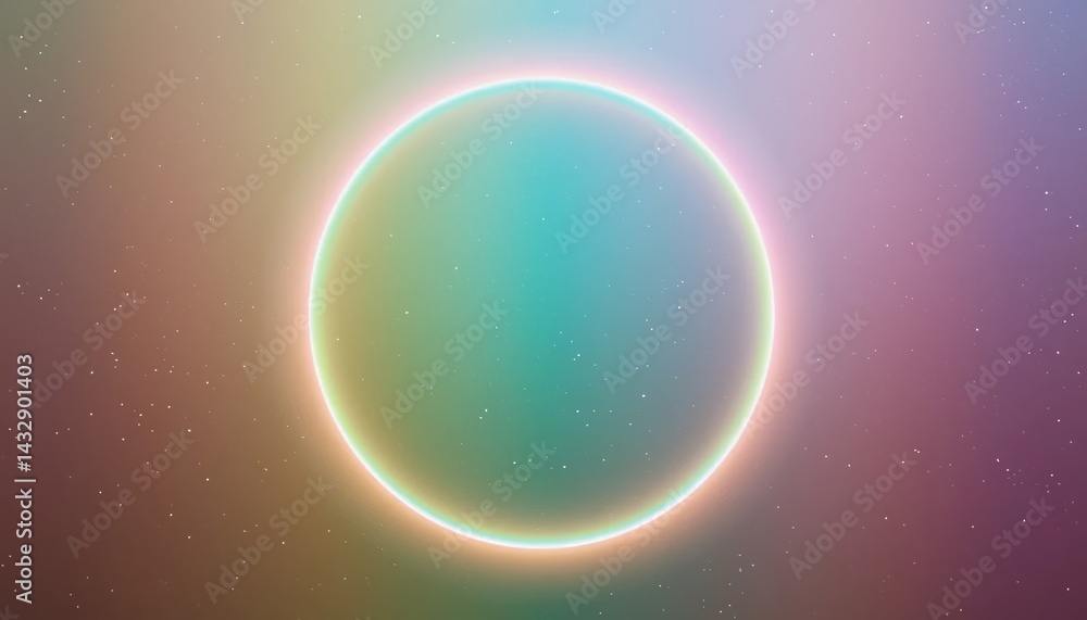Obraz premium Celestial ring phenomenon universe abstract art cosmic environment digital viewpoint light and color spectrum