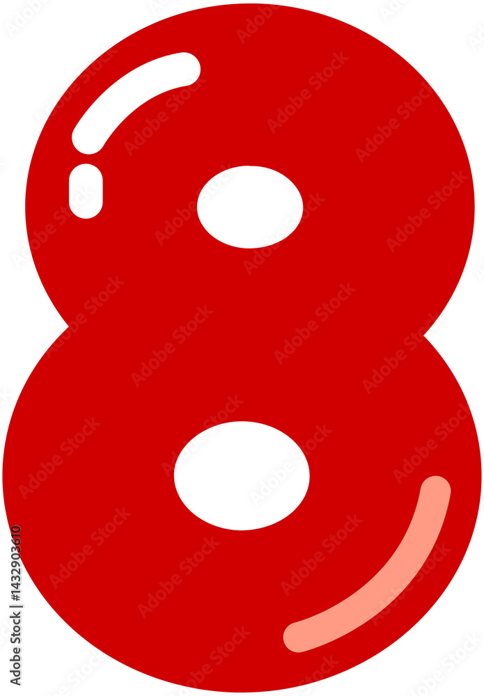 Fototapeta premium Cute Jelly Number 8