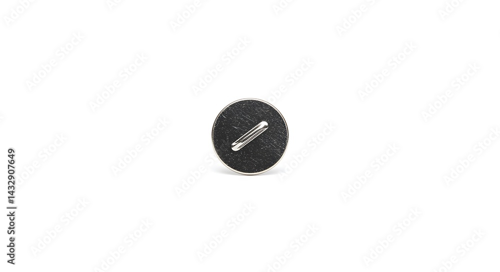 silver push pin isolated white background silver push pin isolated white background