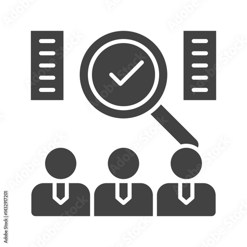 Candidate icon vector image. Suitable for mobile apps, web apps and print media.
