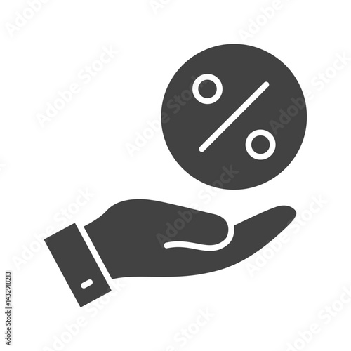 Commission icon vector image. Suitable for mobile apps, web apps and print media.