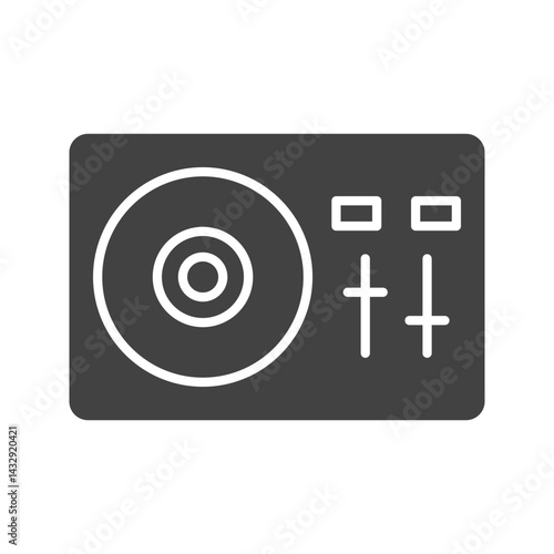 Dj Mixer icon vector image. Suitable for mobile apps, web apps and print media.