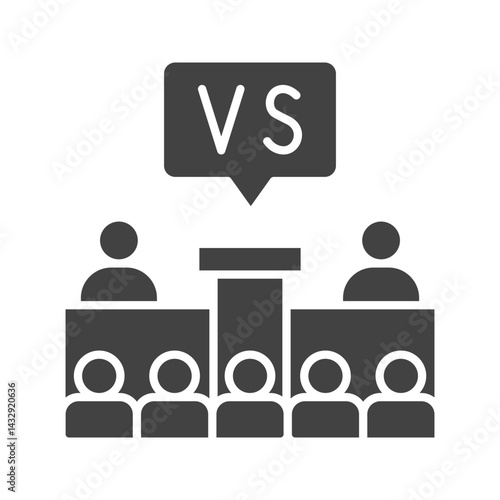 Election icon vector image. Suitable for mobile apps, web apps and print media.