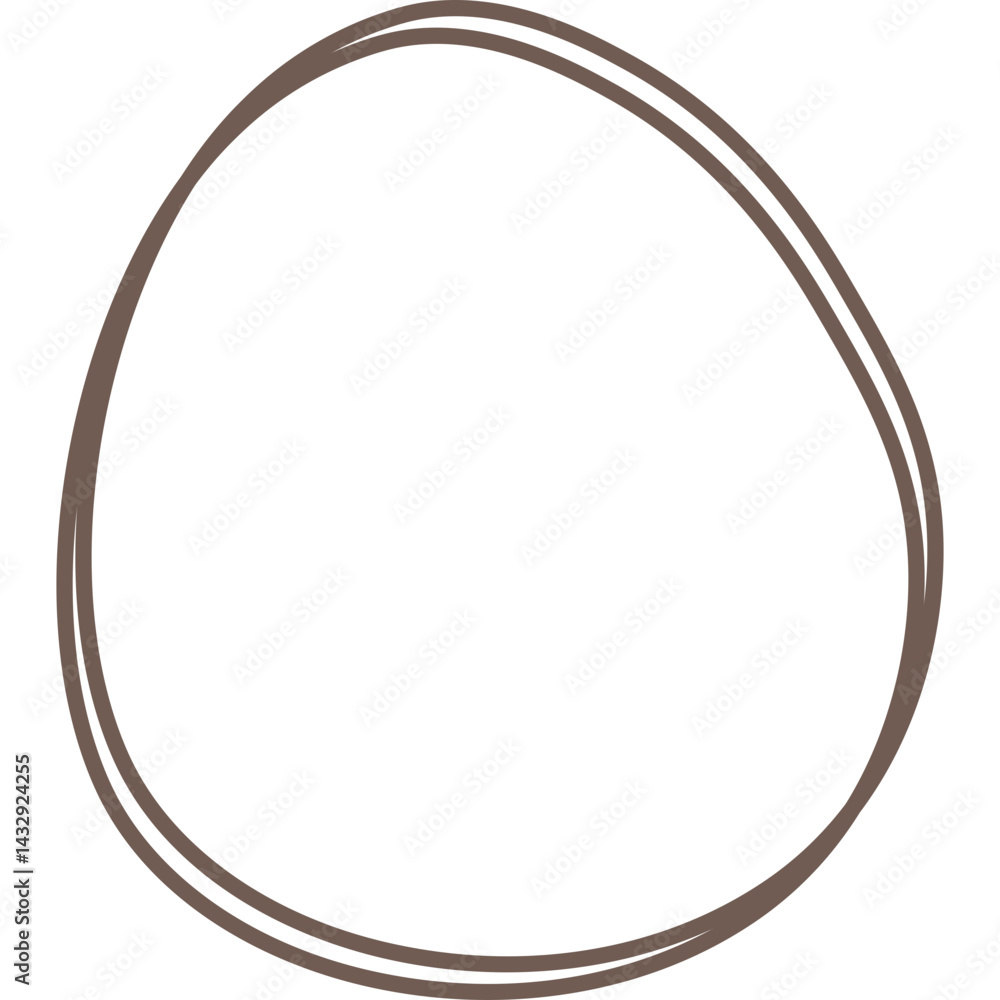 Hand Drawn Circle Line Hand Drawn Circle Line