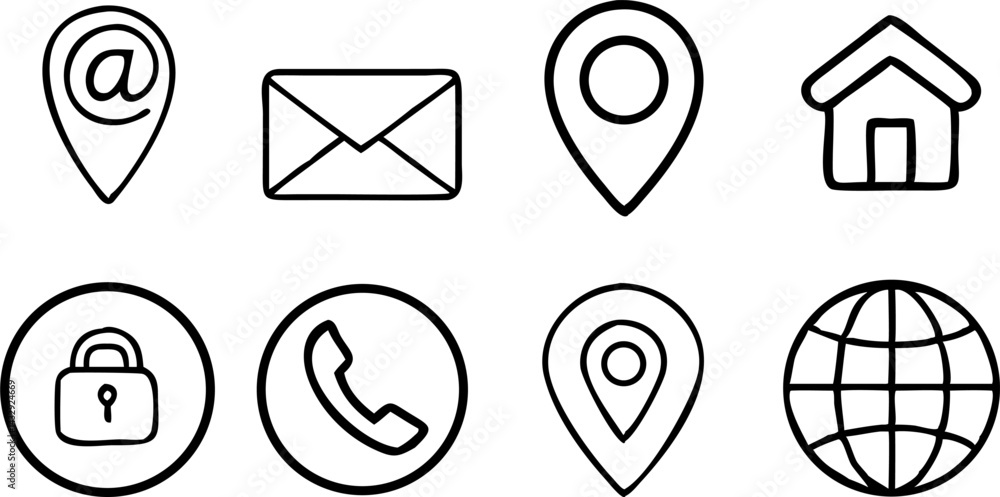 Web icon set. Website set icon vector. for computer and mobile