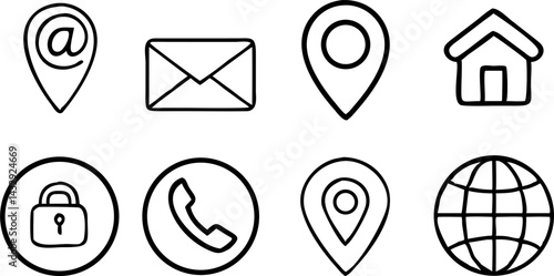 Obraz na płótnie Web icon set. Website set icon vector. for computer and mobile w salonie