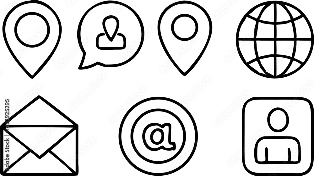 Web icon set. Website set icon vector. for computer and mobile